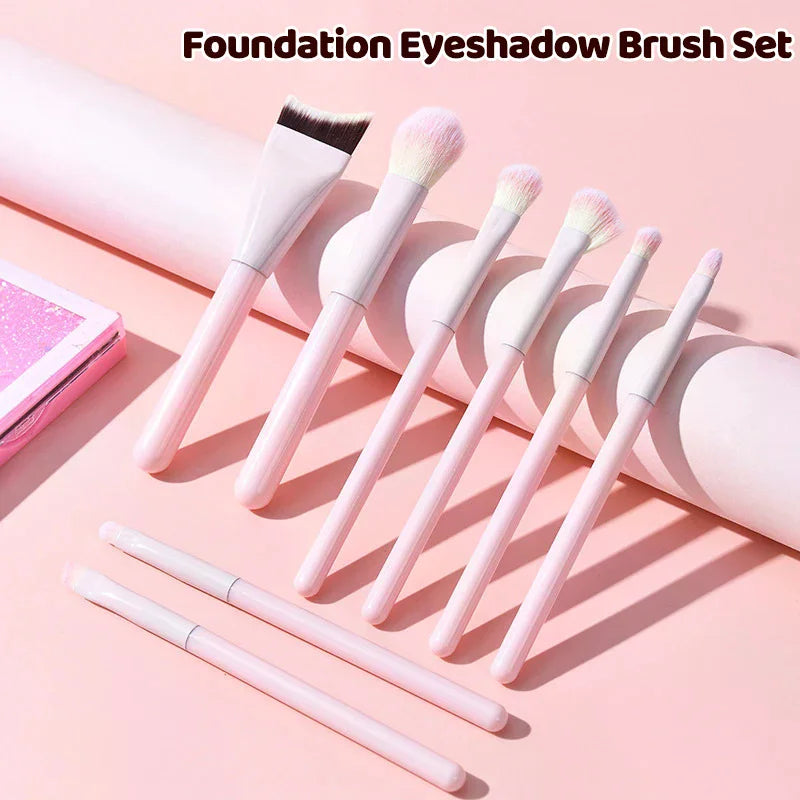 1/8 PCS Makeup Brushes Set Eye Shadow Foundation Women Cosmetic Brush Eyeshadow Blush Beauty Soft Hair Make Up Tools With Bag