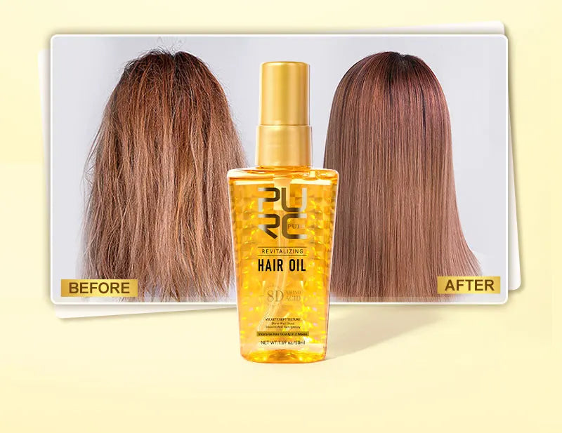PURC Morocco Argan Oil Hair Mask Smoothing Nourishing Hair Oil Sets Repair Damaged Frizz Hair Treatment Hair Care