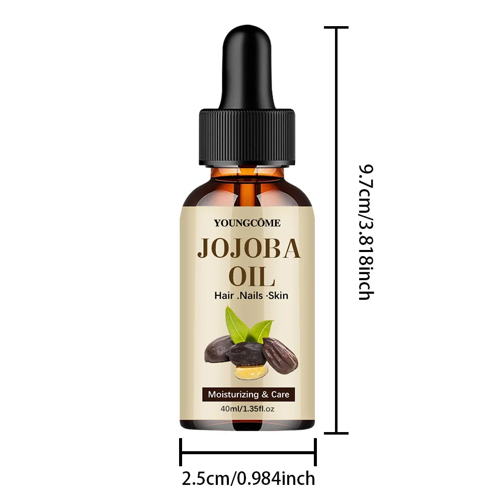 YOUNGCOME JOJOBA Oil Hair Care Essential Oil Anti-frizz Smooth Hair Oil Serum Anti Loss Scalp Massage Spa Treatments Hair Care