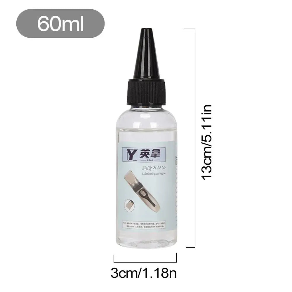 Hair Clipper Oil 60ml Oil for Clippers Hair Clipper Lubricant Oil Reduces Heat and Friction Lubricant for Clippers Trimmers Rust