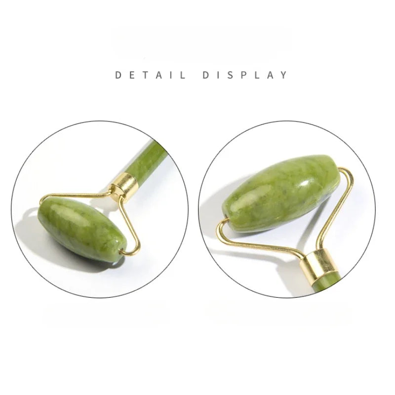 Jade Massagers For Face Body Gua Sha Scraper Beauty Facial Roller Set Natural Gouache Stone Massage Slimming Skin Care Lift box