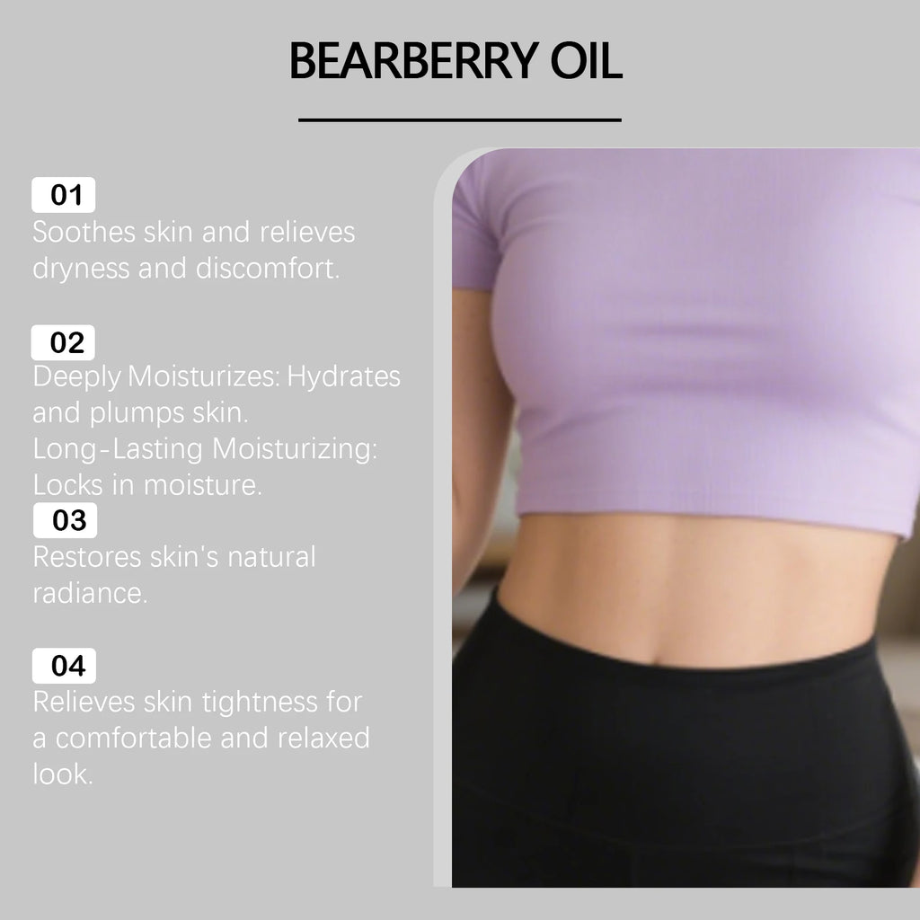 Bearberry Essential Oil Firming Moisturizing Skin Reduce Dryness Enhance Elasticity Brighten Dullness Skin Strengthen Body Oil