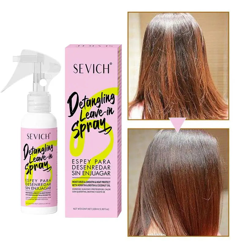 Keratin Hair Smoothing Spray Hair Conditioner Keratin Hair Treatment For Dyeing Damaged Anti-frizzle Soften Shiny Hair Care Oil