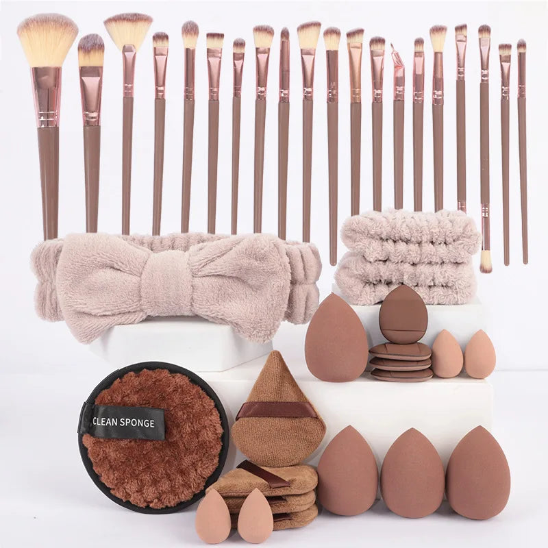 Large Makeup Brush Set, Concealer Brush, Loose Powder Brush, Powder Puff,  XiyintemuDropshipping hot-selling products