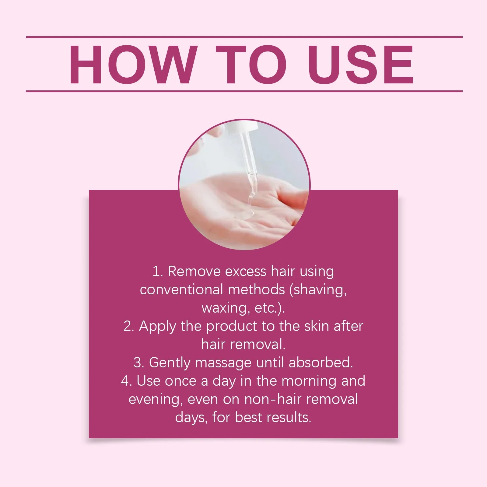 Oceaura Hair Removal Care Oil Moisturizing Gentle Remove Hair Smoothing Pore Shrink Nourishing Non-irritating Mild for Skin Care