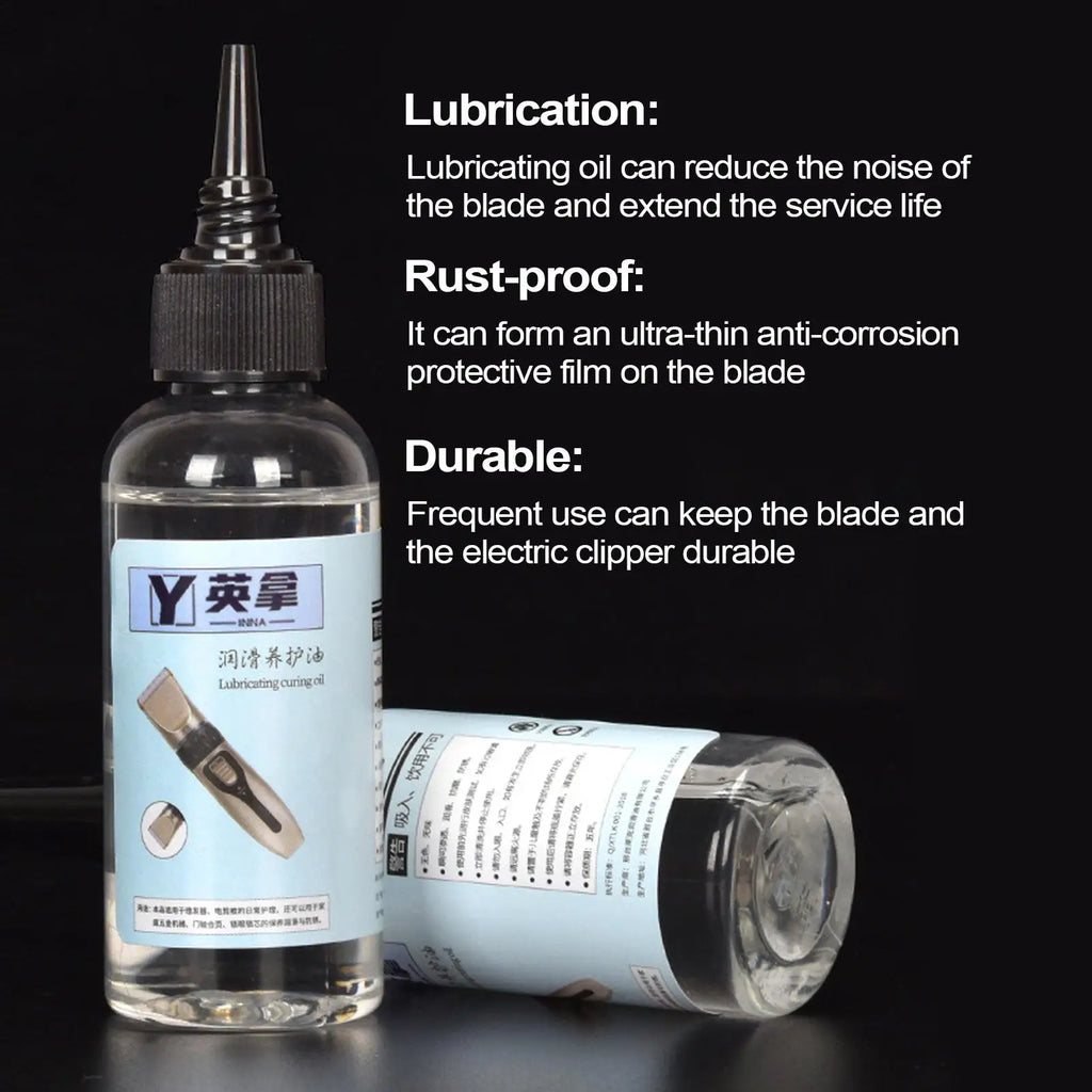 Hair Clipper Oil 60ml Oil for Clippers Hair Clipper Lubricant Oil Reduces Heat and Friction Lubricant for Clippers Trimmers Rust