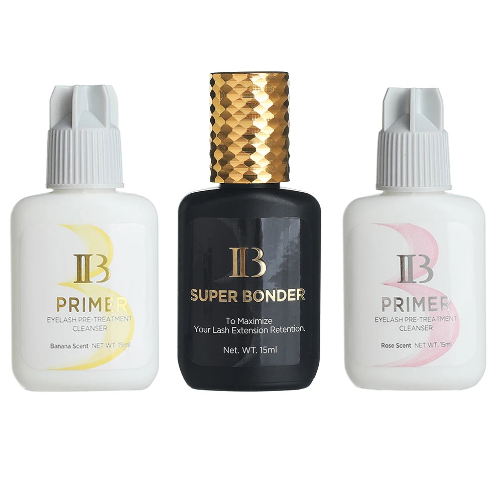 I Beauty Primer Collect Super Bonder Fixing Agent Eyelash Extension Clear Primer Cleanser ib Banana Rose Scent